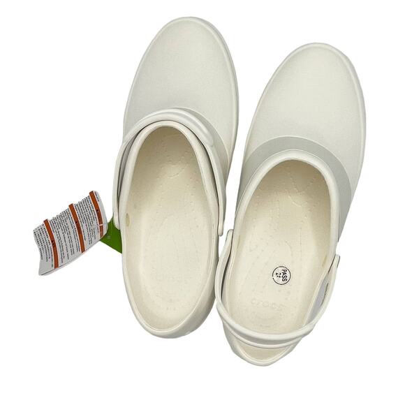 Crocs Mercy Work Women's Clog in White Size 12 - Picture 4 of 9